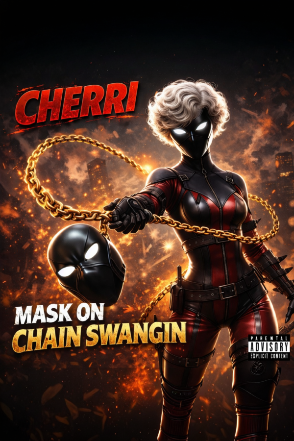 MASK ON CHAIN SWANGIN- CHERRI